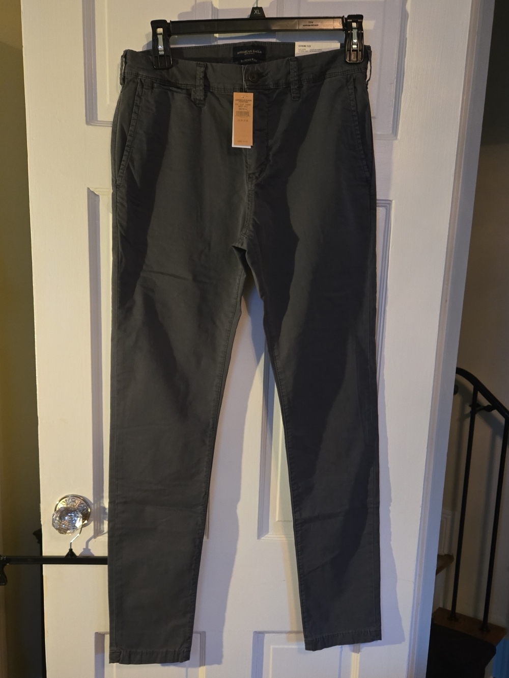 NWT AE Men's Dark Gray Chino Pants